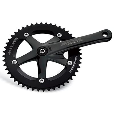 Miche Heren Primato Advanced Track Chainset, Zwart, 170mm/49T