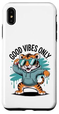 Tigre Dabbing Con Occhiali Da Sole Custodia per iPhone XS Max
