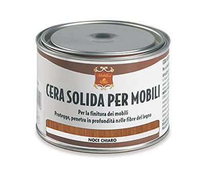 Gubra Cera Solida Mobili Lattina Noce Chiaro 500ml