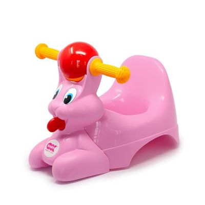 Relax - Potta för bebisar med ergonomiskt säte, i form av en kanin - Rosa