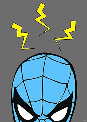 Komar Obraz ścienny - Marvel PowerUp Spider-Man Sense - wymiary: 50 x 70 cm - Marvel, pokój dziecięcy, aranżacja ścienna, obraz