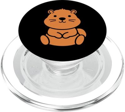 Divertido bebé lindo castores minimalistas simples castor PopSockets PopGrip para MagSafe