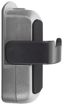 Unitec 84601 - Mini Supporto per Cellulare Effetto Alluminio, Autoadesivo, con Magnete
