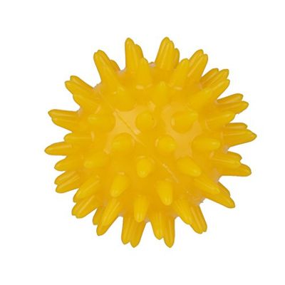 Boule de Massage Spikey Balle à Picots Souple Masseur Soulagement du Stress 5.5cm Jaune