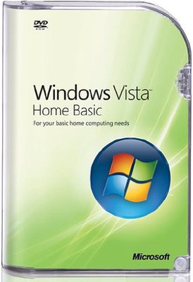 Microsoft Windows Vista Home Basic (zonder mediaspeler) Upgrade Engels DVD