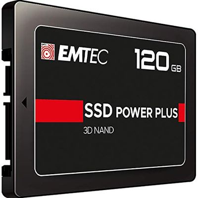 EMTEC X150 Power Plus Unidade de estado sólido 2,5" 120 GB Serial ATA III, disco rígido sólido (120 GB, 2,5", 520 MB/s, 6 Gbit/s), preto