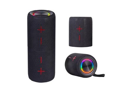 Trevi XR 8A44 DOUBLE Altoparlante Amplificato Portatile 10W x 2, Cassa Wireless Separabile in 2 Unità, Micro SD, AUX-IN, Audio Wireless 5.3, IPX5, Batteria Integrata, Nero