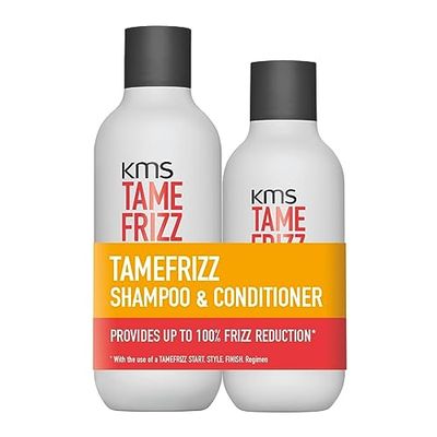 KMS Tame Frizz Conditioner and Shampoo Set, 750 ml