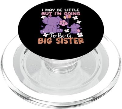 Puede que sea pequeña, pero voy a ser una hermana mayor PopSockets PopGrip para MagSafe
