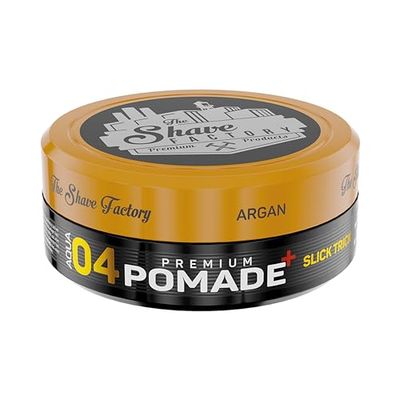 The Shave Factory Premium Pomade 150ml 04 Slick Trick with Argan Extra Hold Extra Shine