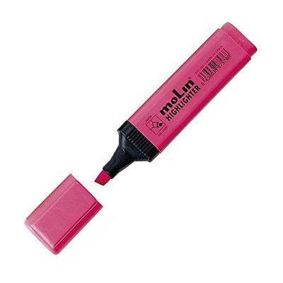 MOLIN RECTANGULAR PINK FLUORESCENT MARKER