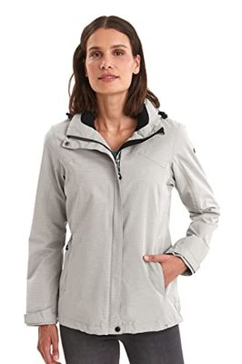 Killtec womens Giacca funzionale con cappuccio staccabile con zip - Inkele, porridge, 36, 24073-000