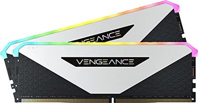 Corsair Vengeance RGB RT 16GB (2x8GB) DDR4 3200MHz C16 Desktop Memory (Dynamic RGB Lighting, Optimised for AMD 300/400/500 Series, Compatible with Intel 300/400/500 Series) White