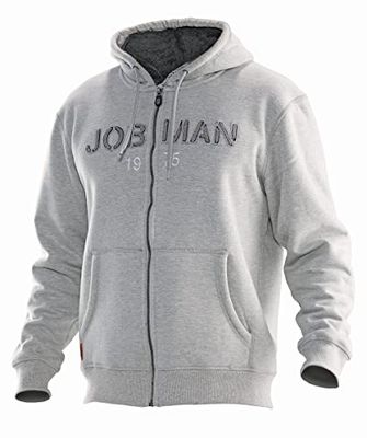 Jobman 515438-9198-5 Vintage bluza z kapturem w kolorze szarym, rozmiar M, M