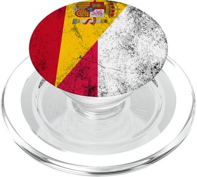 Banderas de España y Polonia - Polaco español, polaco PopSockets PopGrip para MagSafe