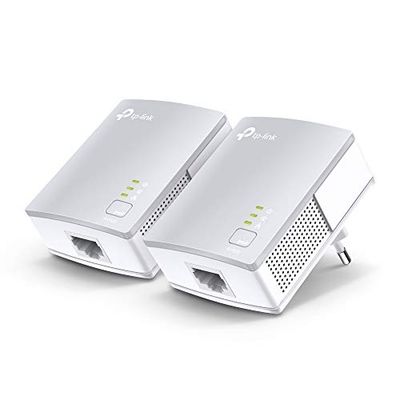 TP-Link TL-PA4010 KIT AV600 Powerline network adapter (500Mbps, 1 port, energy saving, plug and play, compatible with other brand adapters, set of 2) white