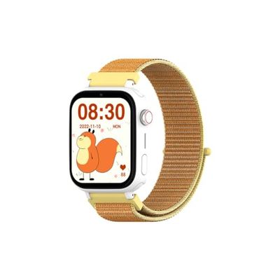 DCU TECNOLOGIC - Smartwatch para niños con Sistema Android - Whatsapp - Posicionamiento GPS - Videollamadas - Botón SOS - Control Parental - Color: Naranja