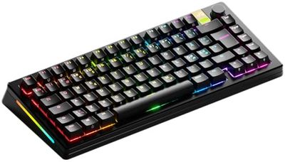 Glorious Gaming GMMK 3 Pro HE : Clavier Gaming sans Fil réactif, Effet Hall, Corps alu, taux de Polling 8K, switches MX et HE (Hot Swap), Activation Ajustable, TKL 75%, Nordique QWERTY - Noir