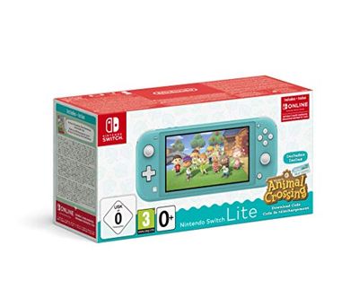 Nintendo Switch Lite Console + Animal Crossing: New Horizons - Turkoois (Nintendo Switch)