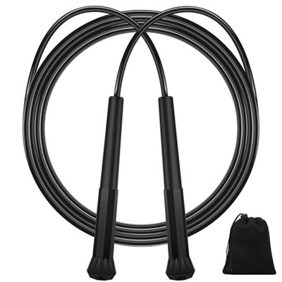 Euqvunn Springtouw voor Heren dames Kinderen, LichtgewichtSpringtouw Snelheid Boksen Springtouw Met Tas, PVC SnelheidstouwTangle-Free voor Fitnesstraining Onderweg, Snelheidstraining