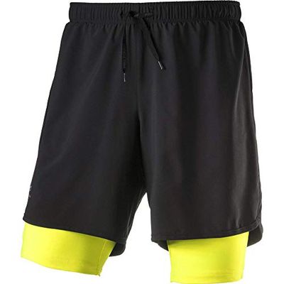PRO TOUCH Allen III Pantaloncini Pantaloncini da Uomo, Uomo, Black/Safety, S