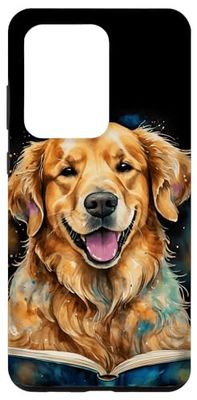 Carcasa para Galaxy S20 Ultra Golden Retriever Leyendo Perro Animal Diseño Estampada