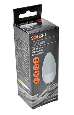 Solight wz408 – lampe lED (Blanc chaud, métallique, Blanc, a +, 50 – 60, aluminium)