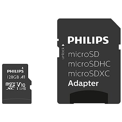 Philips Micro SDXC Card 128 GB Class 10 incl. Adaptador