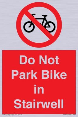 Do Not Park Bike in Trapbord - 100x150mm - A6P