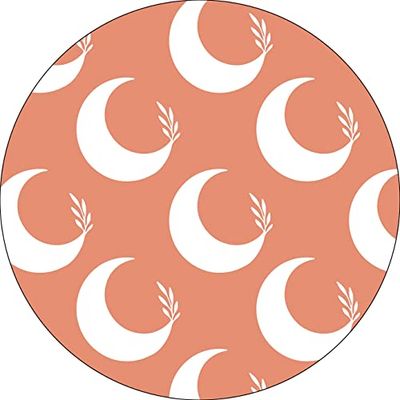 Bonateks, Okrągła podkładka pod mysz z nadrukiem cyfrowym, antypoślizgowy spód, do biura i domu, średnica: 22 cm