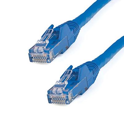 StarTech.com Kabel krosowy CAT6 (1,5 m, kabel krosowy CAT6, Snagless-RJ45, 24 AWG drut miedziany, kabel Ethernet) niebieski