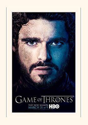 Pyramid International Game of Thrones (Seizoen 3" Robb) Gemonteerd Print Memorabilia, Papier, Multi-Colour, 30 x 40 x 1,3 cm