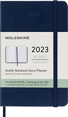 12 Maanden Wekelijkse Planner Zakformaat Harde Kaft Saffierblauw