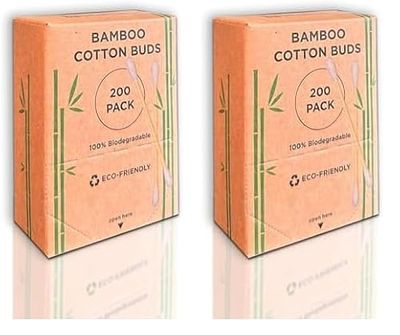 Bamboo Biodegradable Cotton Buds (Pack of 2)