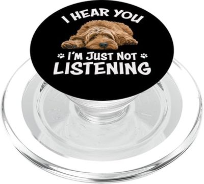 Funny Cute Hear You Not Listening Labradoodle Lover PopSockets PopGrip per MagSafe