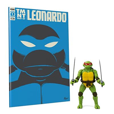 The Loyal Subjects Ninja schildpadden figuur en komisch boek BST AXN x IDW Leonardo Exclusive 13 cm