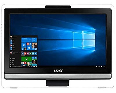 MSI Pro 20ET 4BW-045XEU Ordinateur de Bureau Tout-en-Un Tactile 19.5'' Blanc (Intel Celeron, 4 Go de RAM, 1 to)