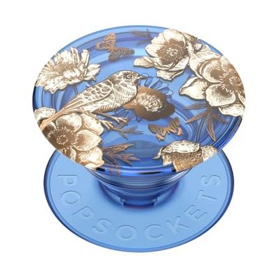 PopSockets Agarre para teléfono con Soporte expandible, Agarre Adhesivo, pájaro Azul