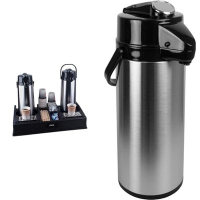Set da caffè LEO 2+ 2 caraffe in acciaio inossidabile (interno in vetro)