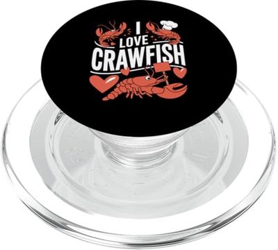Me encanta hervir mariscos y cangrejos PopSockets PopGrip para MagSafe