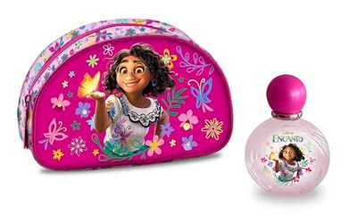 Disney Encanto Toiletry Bag with Eau de Toilette Natural Perfume Spray for Kids, 50ml