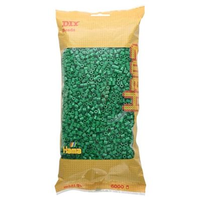 Hama -205 a 10 - Hobby Creativo - Midi 6000 Beads Sachet - Verde