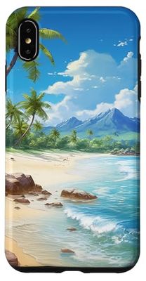Aestetic Summer Palm Trees Ocean Case for iPhone XS Max
