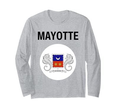 Bandiera Mayotte Moderna Maglia a Manica