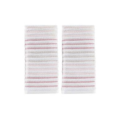 SKL Home by Saturday Knight Ltd. Tie Dye Stripe 2 Pc Hand Towel Set, Coral