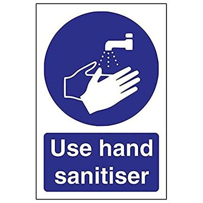 Vsafety 43071 Ag-s "Utilisation mains –" Sign, portrait, 100 mm x 150 mm (lot de 3)