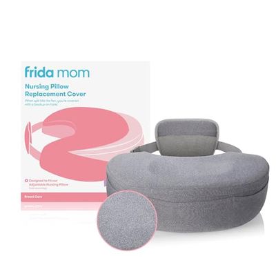 Frida Mom Nursing Pillow Cover Easy Clean Replacement Cover Soft Fabric Machine Washable Grey