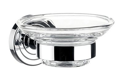 Emco – Jabonera Polo Cristal Transparente, 1 pieza, cromo, 073000100