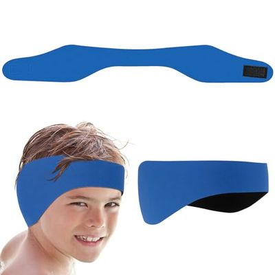 AiQlnu Diadema de Natación Impermeable para Niños, Banda de Neopreno Elástica Ajustable, Evita Entrada de Agua y Mantiene Tapones Oídos para Surf Buceo y Rafting