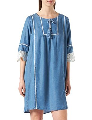 Kaporal Froza damesjurk, Blauw (Denim Destroy Denmed), XS